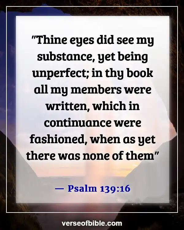 Bible Verses About Life Beginning At Conception (Psalm 139:16)