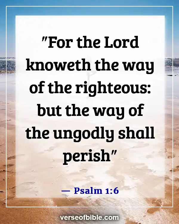 Bible Verses About Going Down The Wrong Path (Psalm 1:6)