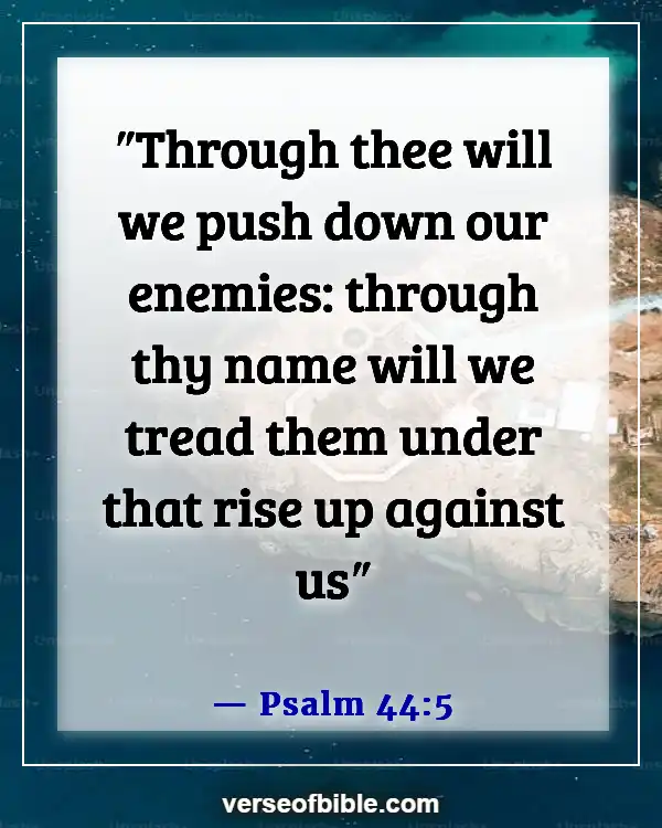 Bible Verses About Victory Over The Enemy (Psalm 44:5)
