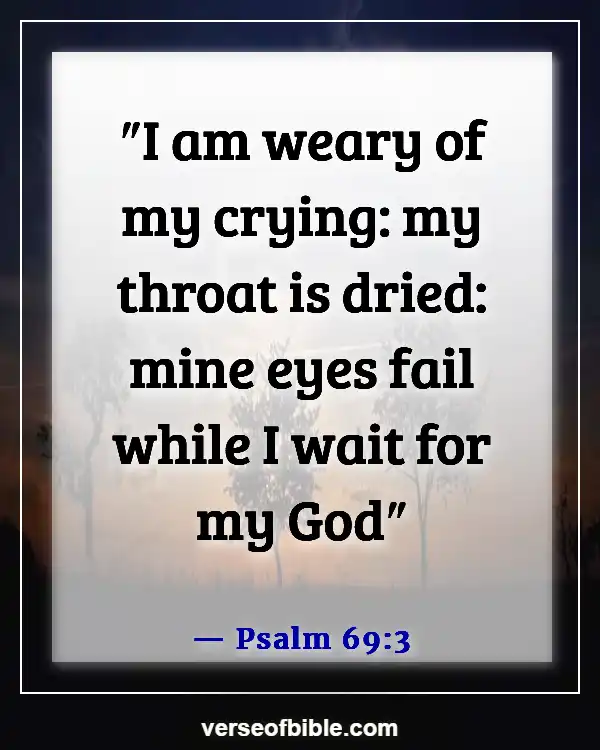 Bible Verses About Waiting For Something (Psalm 69:3)