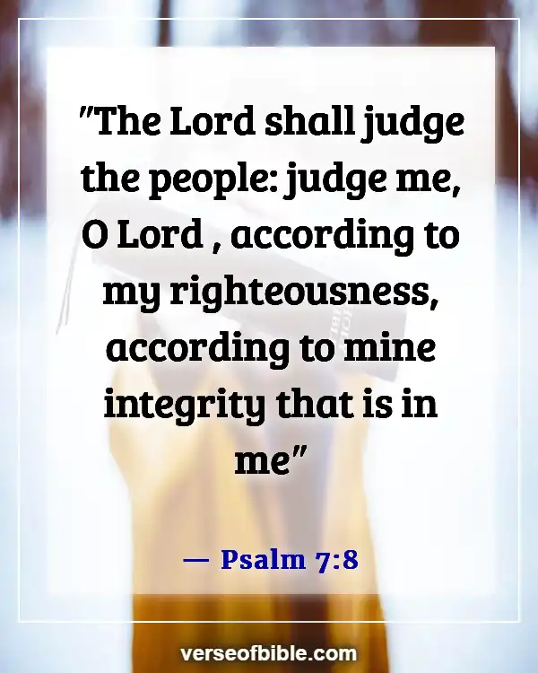 Bible Verses About Being Judged Wrongly (Psalm 7:8)