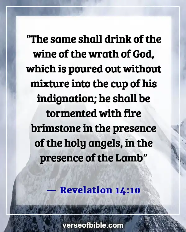 Bible Verses About The Destruction Of The Earth With Fire (Revelation 14:10)