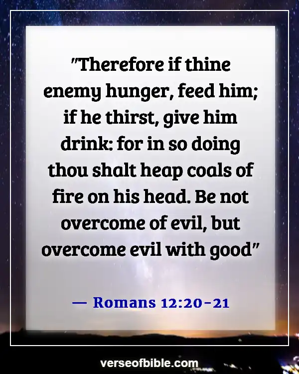Bible Verses About Loving Those Who Do You Wrong (Romans 12:20-21)