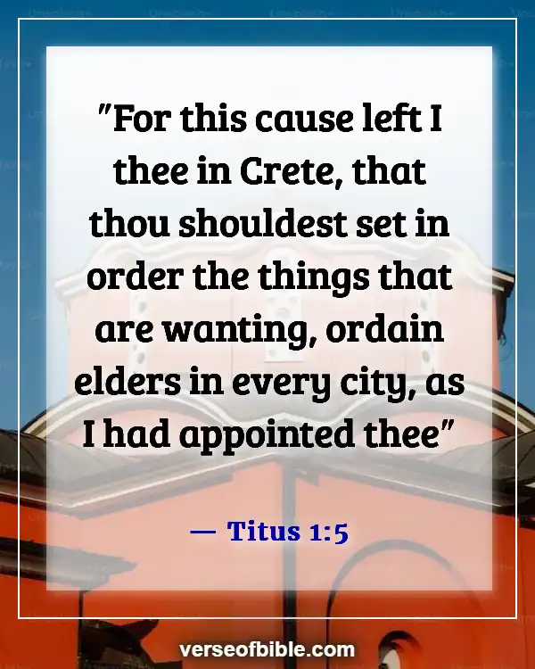 Bible Verses About Youth Serving God (Titus 1:5)