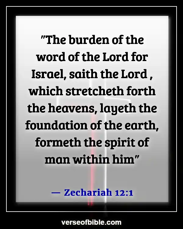Bible Verses About  Body Soul And Spirit (Zechariah 12:1)
