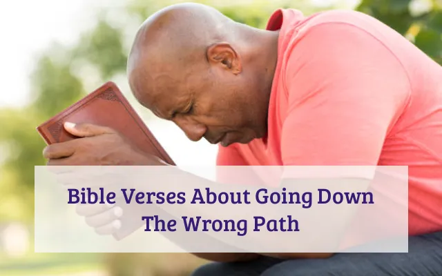 Bible Verses About Going Down The Wrong Path