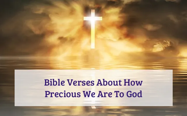 Bible Verses About How Precious We Are To God