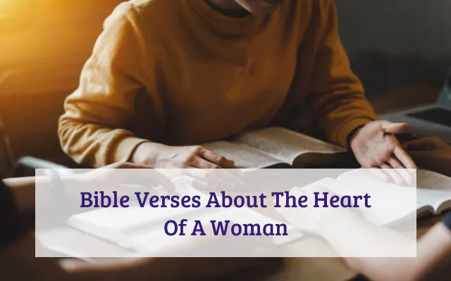 Bible Verses About The Heart Of A Woman