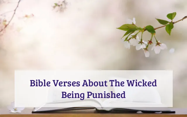 Bible Verses About The Wicked Being Punished