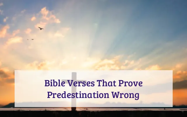 Bible Verses That Prove Predestination Wrong